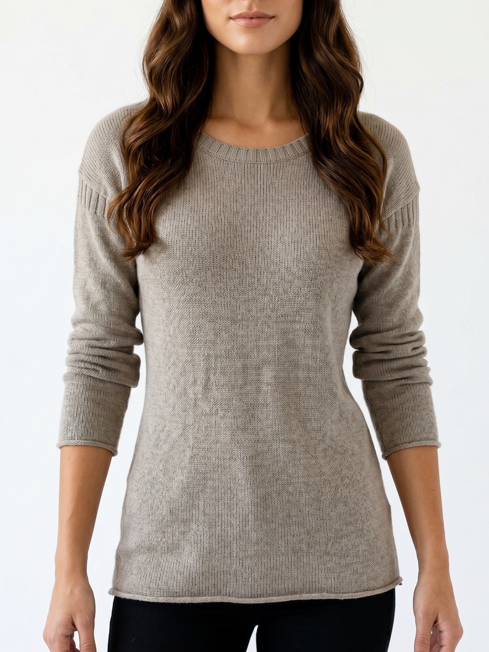 GAP | Wool Blend Rolled Hem Knit Sweater Sz S